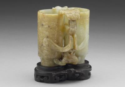 图片[2]-Jade conjoined beast vase, Ming to Qing dynasty, 1368-1911-China Archive